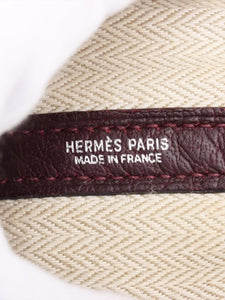 Hermes Burgundy 2008 Garden Party 36 PM tote bag