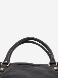 Gucci Black Guccissima leather top handle bag