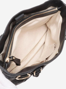 Gucci Black Guccissima leather top handle bag