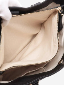 Gucci Black Guccissima leather top handle bag