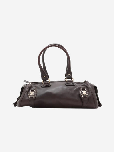 Dark brown leather Boston bag Luggage & Travel Bags Celine 