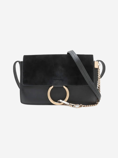 Black Fay suede and leather crossbody bag Cross-body bags Chloe 