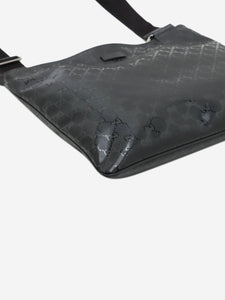 Gucci Black Imprime GG Messenger bag
