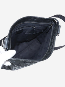 Gucci Black Imprime GG Messenger bag