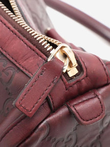 Gucci Dark brown Guccissima leather top handle bag