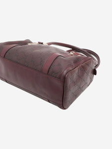 Gucci Dark brown Guccissima leather top handle bag