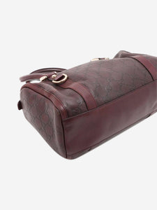 Gucci Dark brown Guccissima leather top handle bag