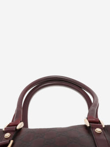Gucci Dark brown Guccissima leather top handle bag
