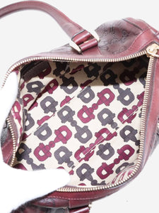 Gucci Dark brown Guccissima leather top handle bag
