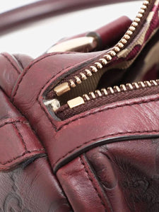 Gucci Dark brown Guccissima leather top handle bag
