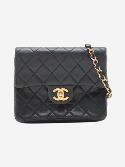 Black vintage 1989 mini lambskin Classic Single Flap bag Cross-body bags Chanel 