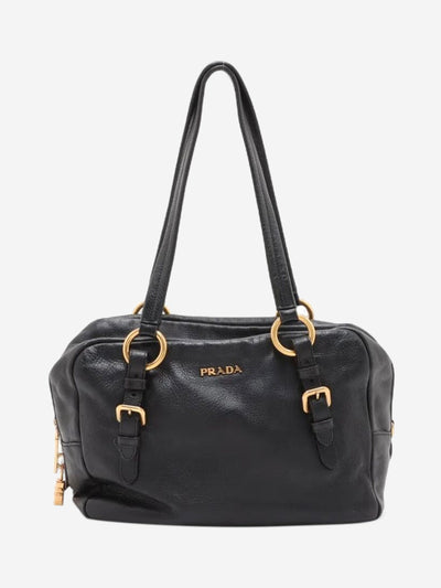 Black leather top handle bag Top Handle Bags Prada 
