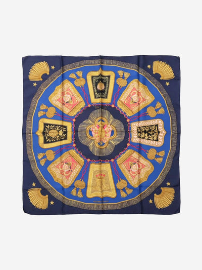 Blue silk scarf Scarves Hermes 