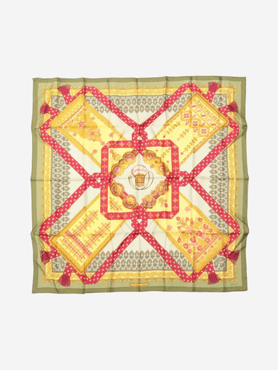 Green silk scarf Scarves Hermes 