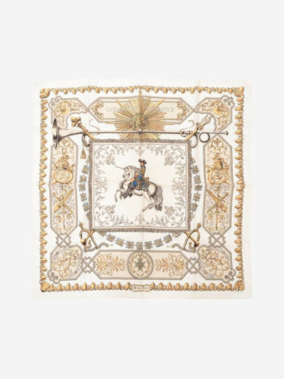 Neutral silk scarf Scarves Hermes 