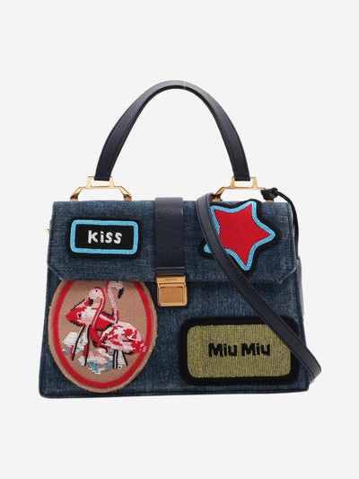 Blue denim shoulder bag Shoulder bags Miu Miu 
