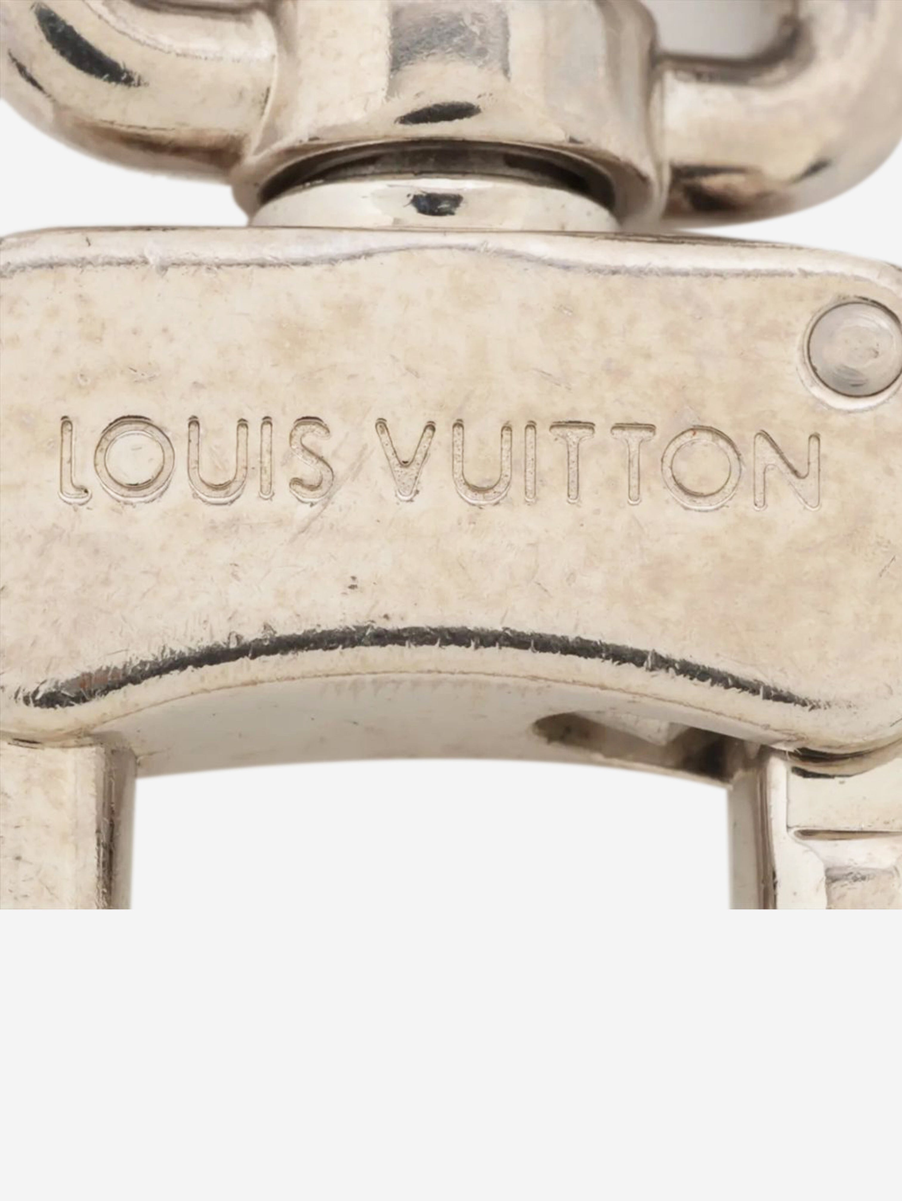 Silver Porto Cure keychain Keyrings Louis Vuitton 
