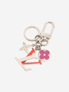 Silver Porto Cure keychain Keyrings Louis Vuitton 