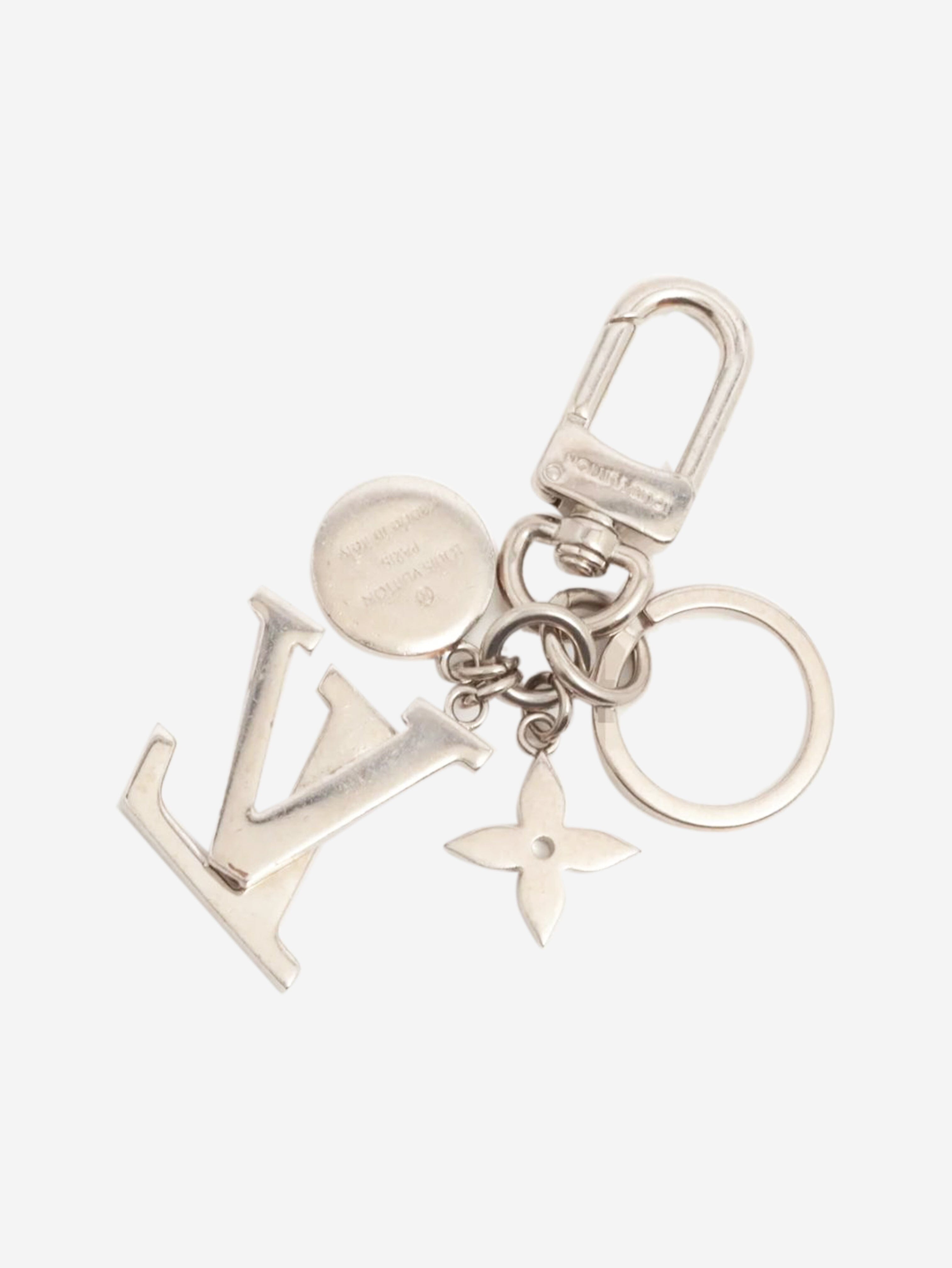 Silver Porto Cure keychain Keyrings Louis Vuitton 