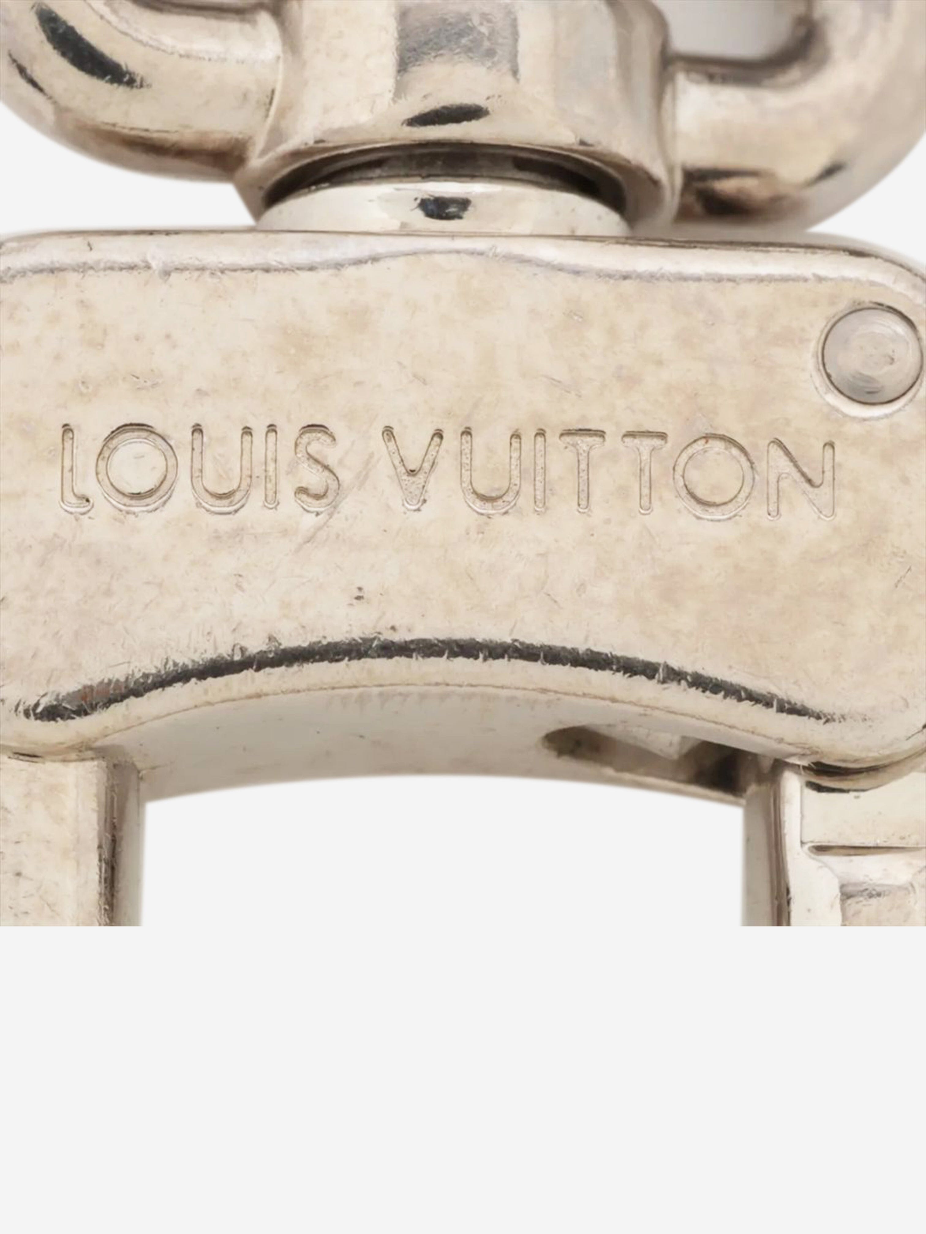 Silver Porto Cure keychain Keyrings Louis Vuitton 