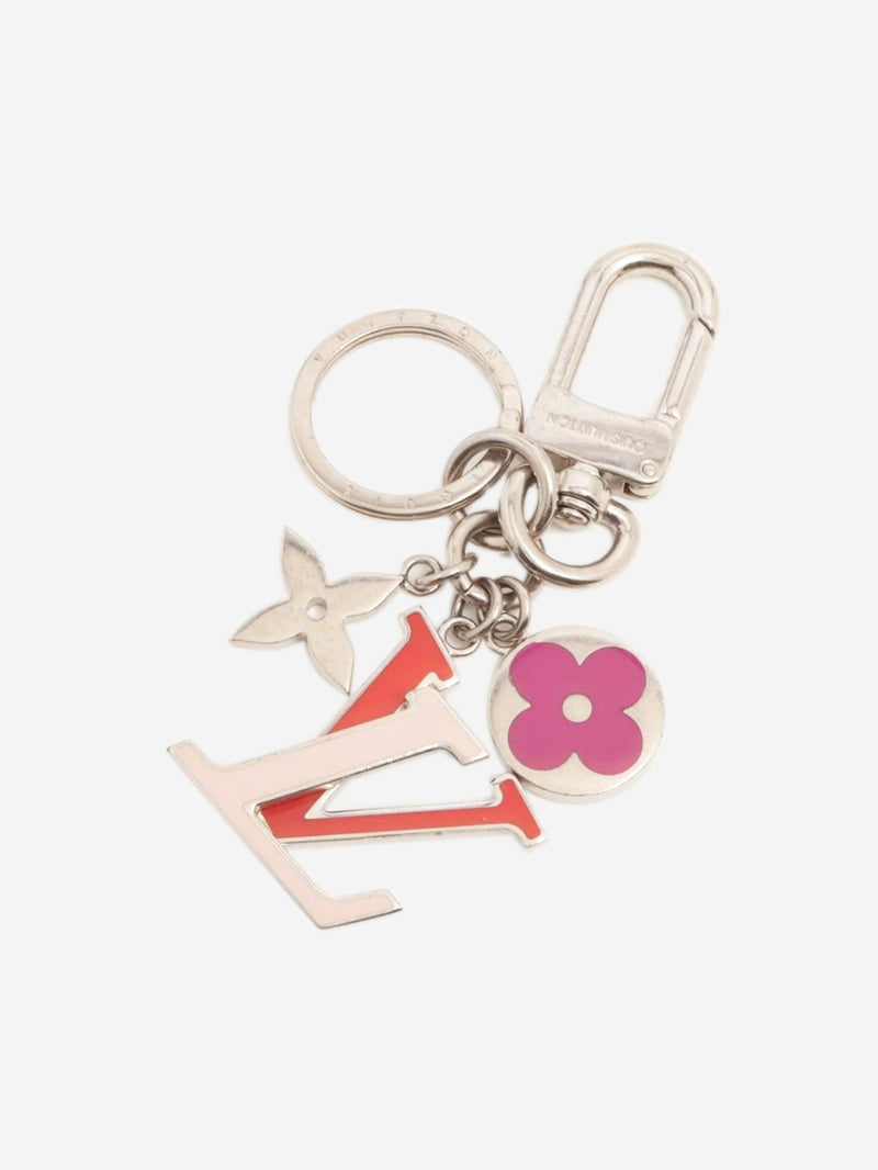 Silver Porto Cure keychain Keyrings Louis Vuitton 