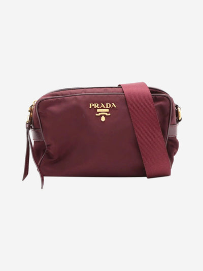Burgundy nylon crossbody bag Cross-body bags Prada 