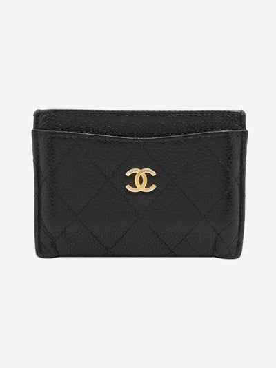 Black 2018 caviar leather cardholder Wallets, Purses & Small Leather Goods Chanel 