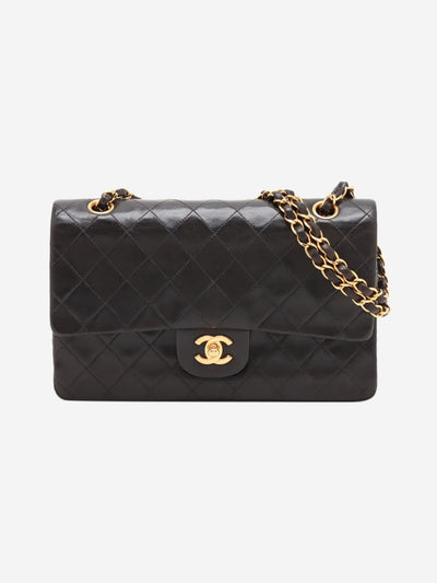 Black vintage 1996 medium lambskin Classic Double Flap bag Shoulder bags Chanel 