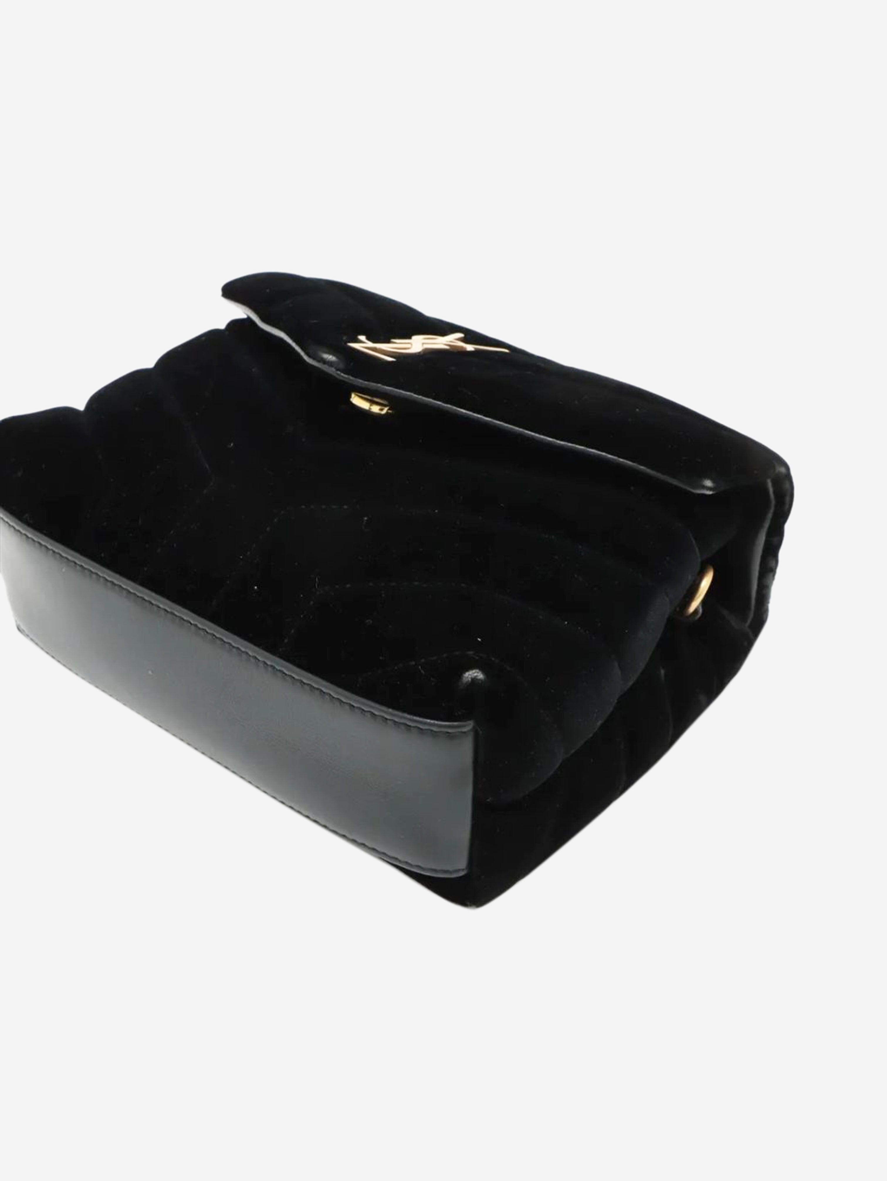 Black Loulou velvet crossbody bag Cross-body bags Saint Laurent 