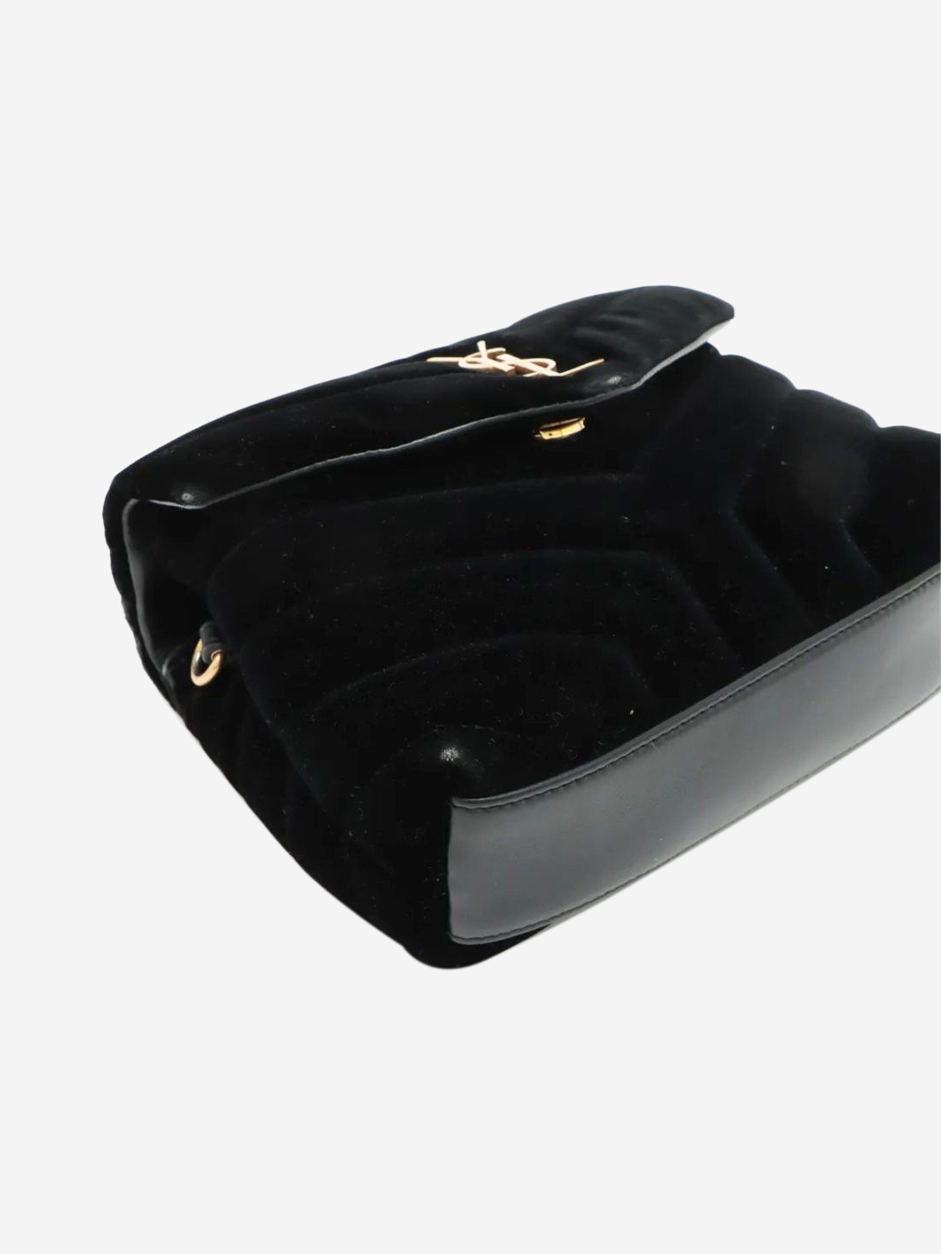 Black Loulou velvet crossbody bag Cross-body bags Saint Laurent 