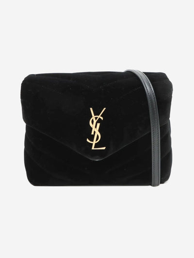 Black Loulou velvet crossbody bag Cross-body bags Saint Laurent 