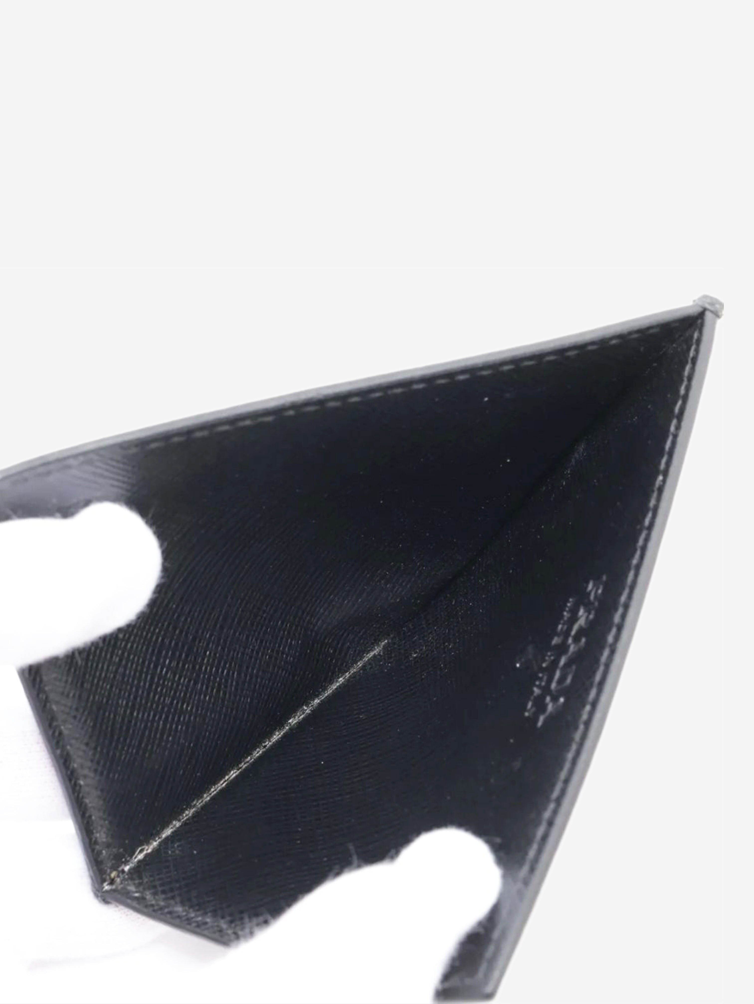 Black Saffiano leather card case Wallets, Purses & Small Leather Goods Prada 