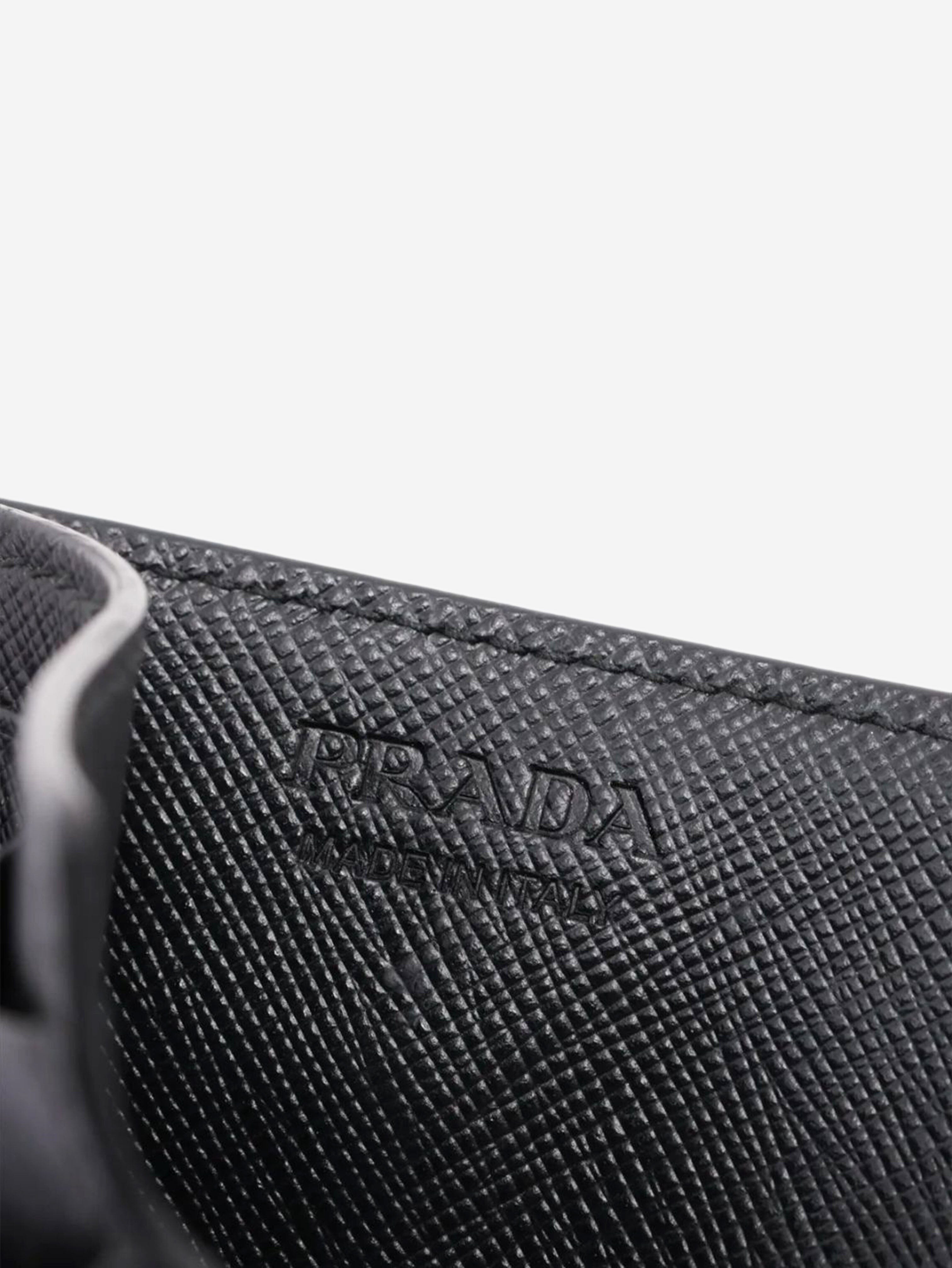 Black Saffiano leather card case Wallets, Purses & Small Leather Goods Prada 
