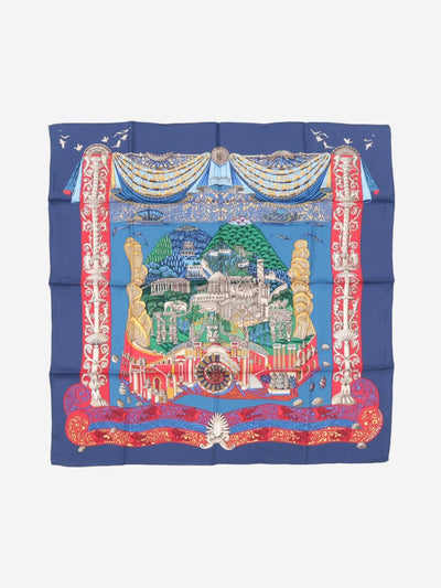 Blue Atlantic silk scarf Scarves Hermes 