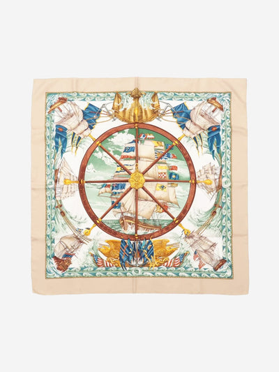 Neutral Vive Le Vent silk scarf Scarves Hermes 