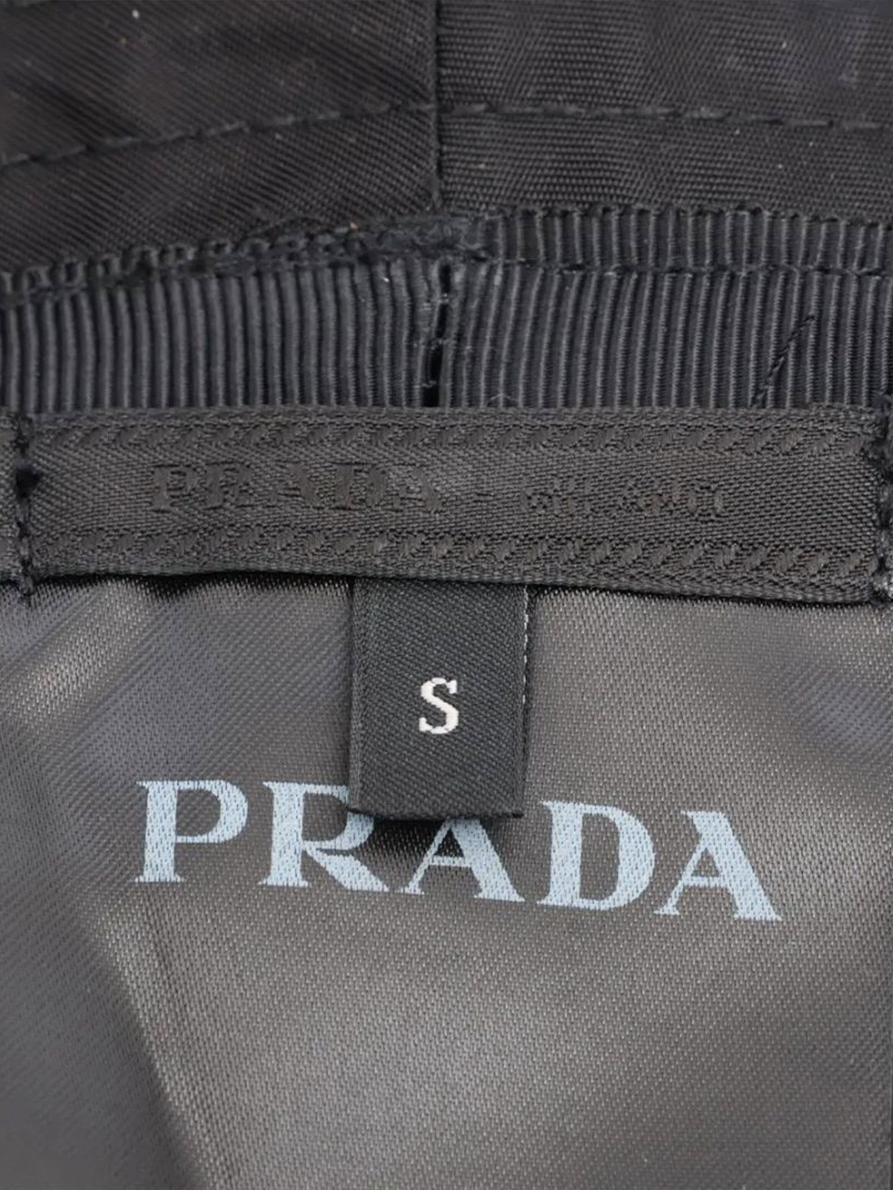 Black Re-Nylon bucket hat - size S Hats Prada 