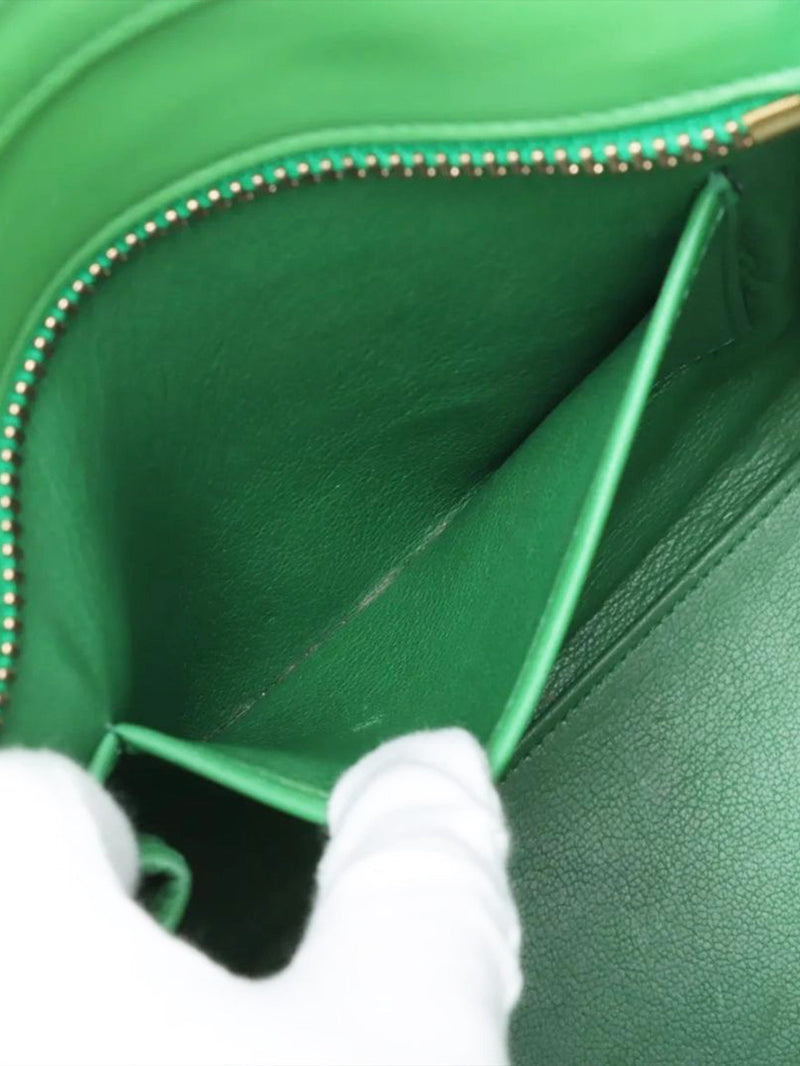 Green Micro Luggage bag Top Handle Bags Celine 