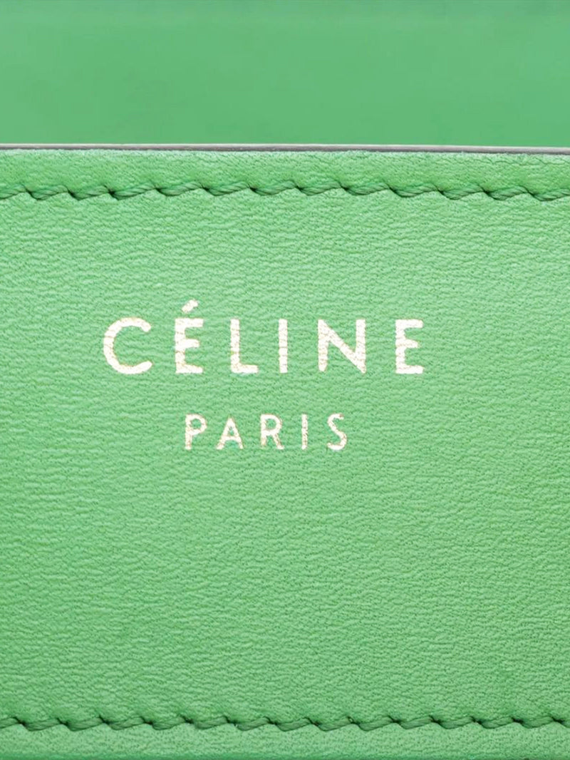Green Micro Luggage bag Top Handle Bags Celine 