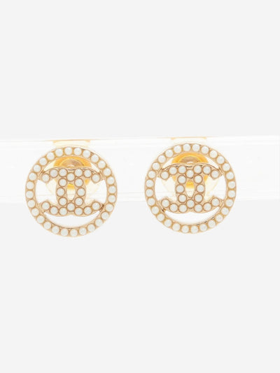 Gold Coco Mark 04A faux-pearl earrings Earrings Chanel 