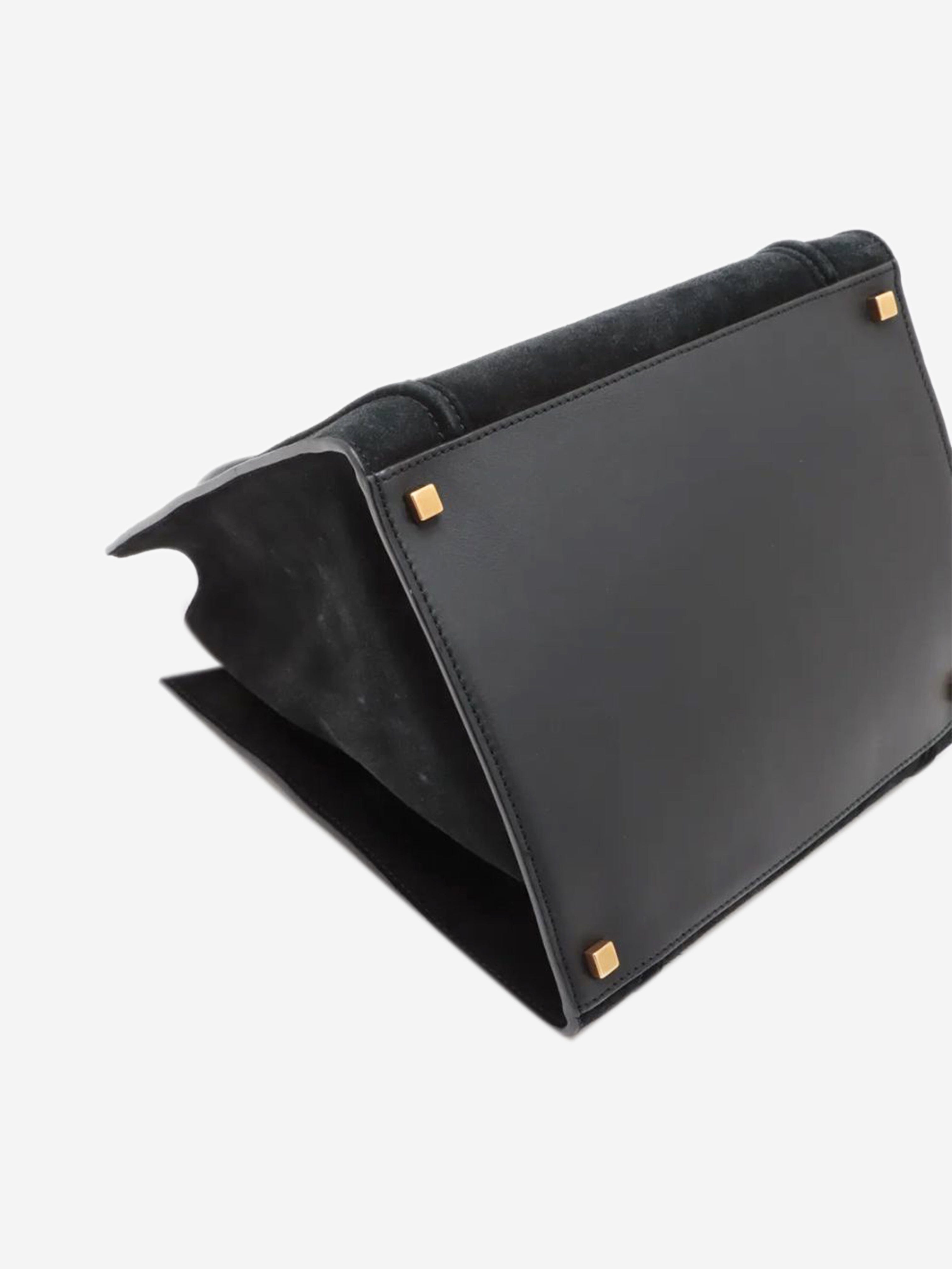 Black suede Phantom luggage tote Tote Bags Celine 