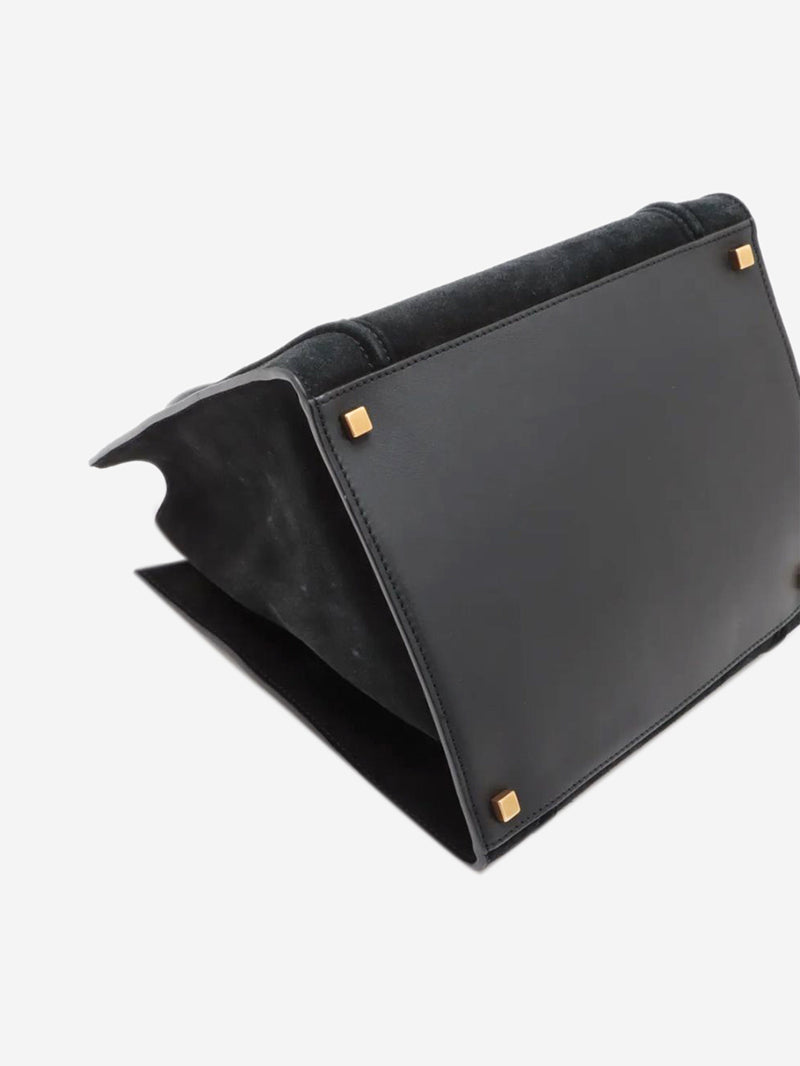 Black suede Phantom luggage tote Tote Bags Celine 