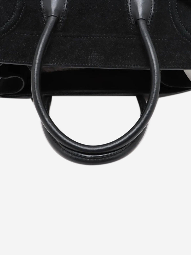 Black suede Phantom luggage tote Tote Bags Celine 