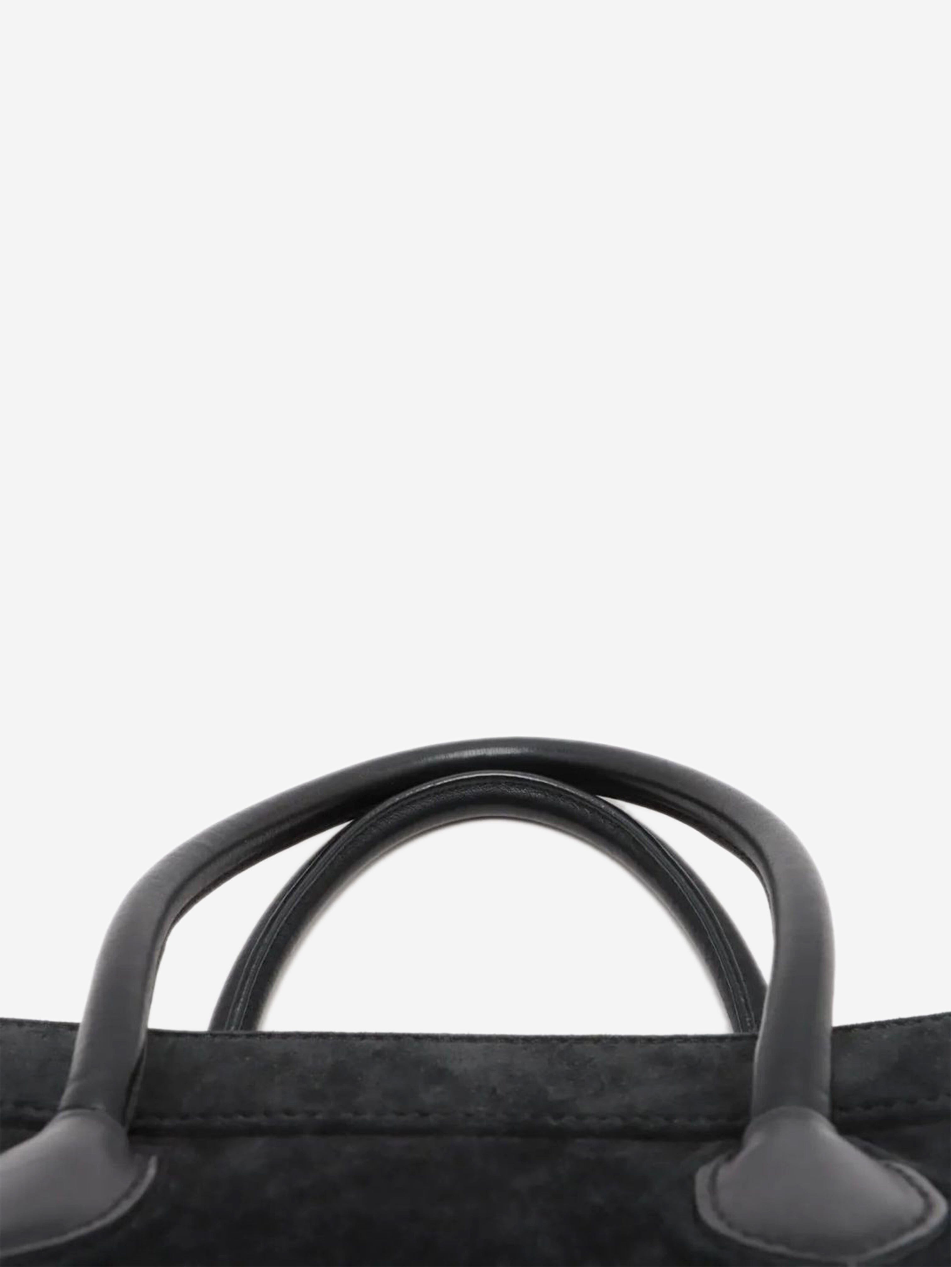 Black suede Phantom luggage tote Tote Bags Celine 