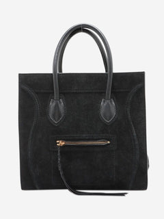 Black suede Phantom luggage tote Tote Bags Celine 