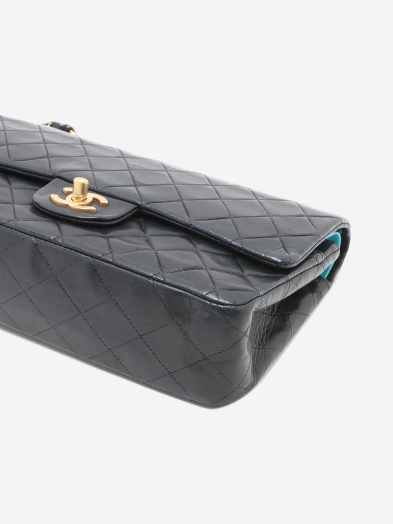 Black 2002 medium lambskin Classic Double Flap bag Shoulder bags Chanel 