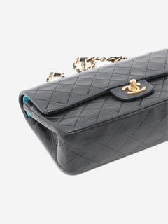 Black 2002 medium lambskin Classic Double Flap bag Shoulder bags Chanel 