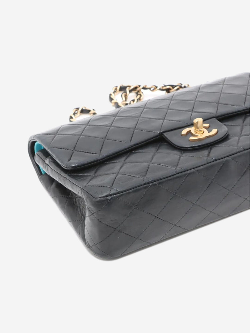 Black 2002 medium lambskin Classic Double Flap bag Shoulder bags Chanel 