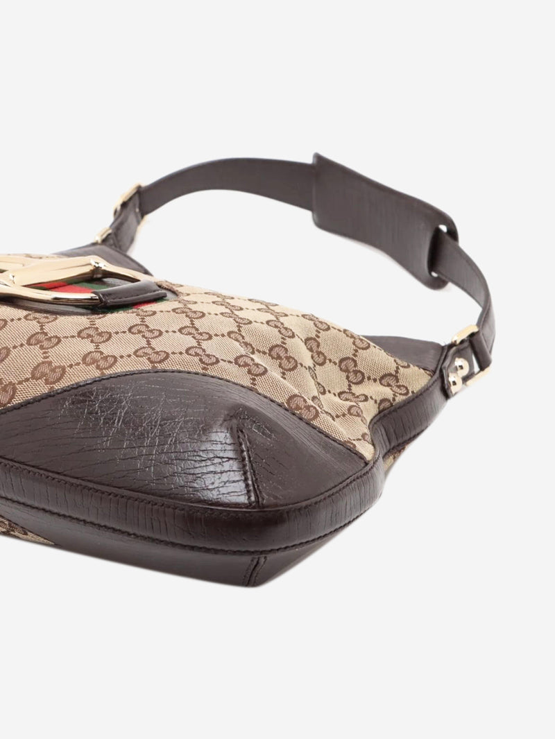Brown GG canvas Horsebit shoulder bag Shoulder bags Gucci 