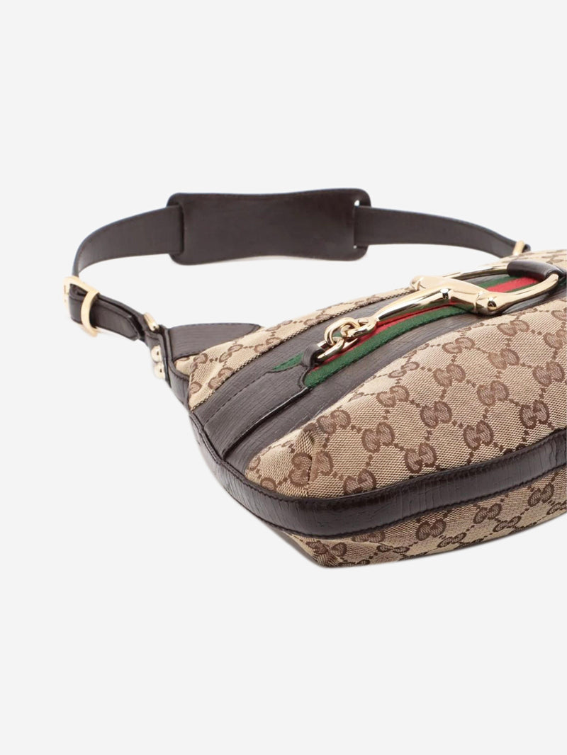 Brown GG canvas Horsebit shoulder bag Shoulder bags Gucci 
