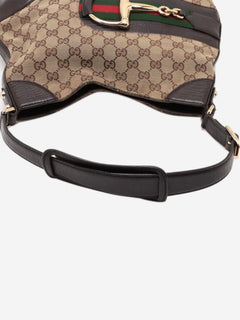Brown GG canvas Horsebit shoulder bag Shoulder bags Gucci 